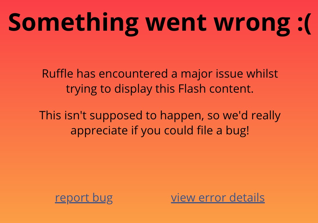 Ruffle Selfhosted Not Working · Issue #1477 · ruffle-rs/ruffle · GitHub