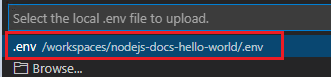 [Suggestion] Remove the .env file option during uploading settings if ...