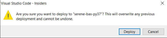 [Unstable] An error occurs when deploying a project to a Function App ...