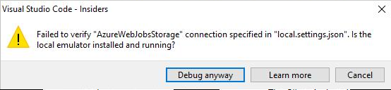 A warning dialog pops up when debugging an outside C# project · Issue ...