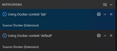 No notification pops up if use the context by context menu · Issue ...