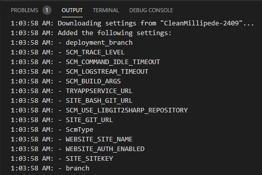There are extra application settings in the file which download ...