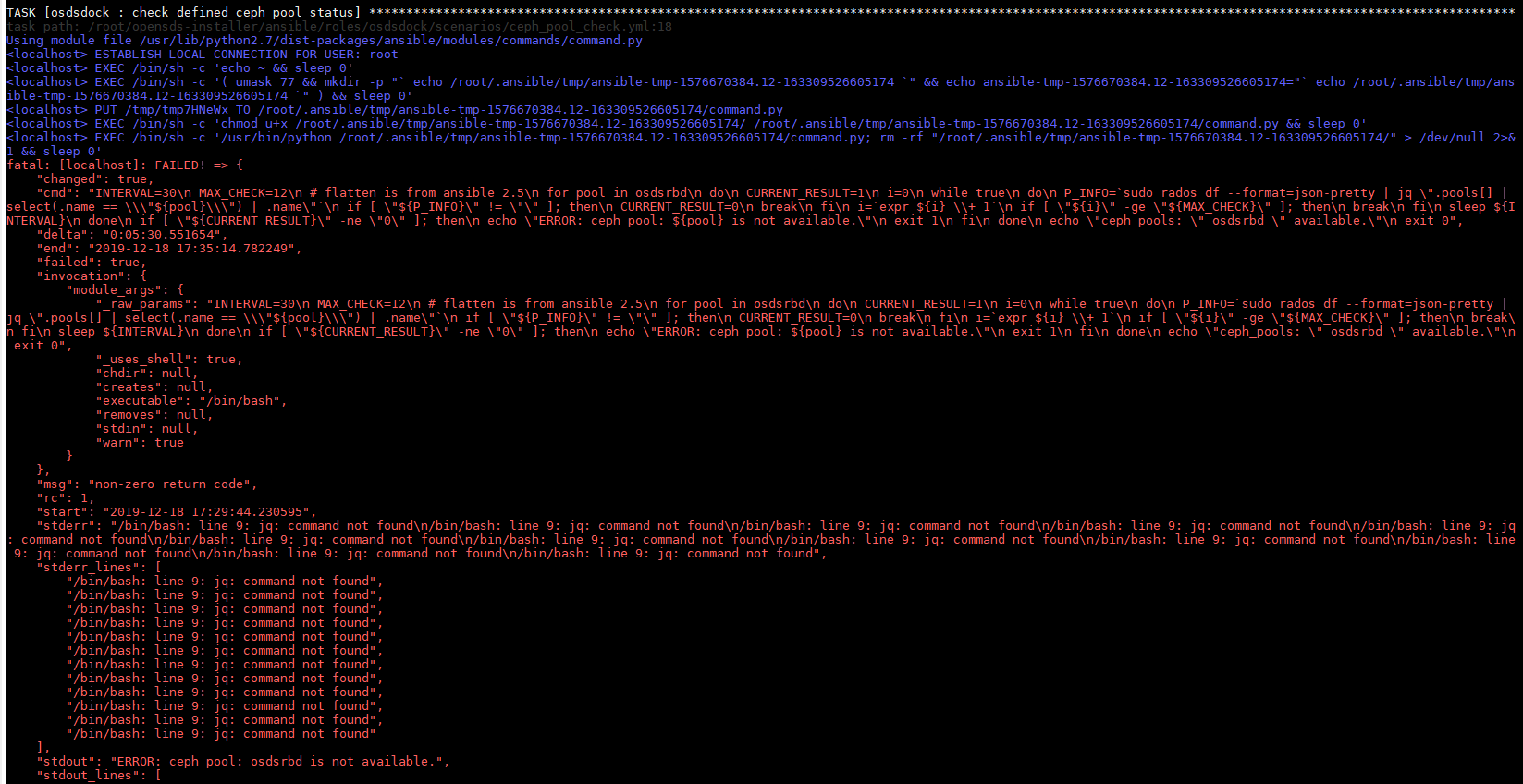 Installation failed while installing Ceph as a backend · Issue #307 ...