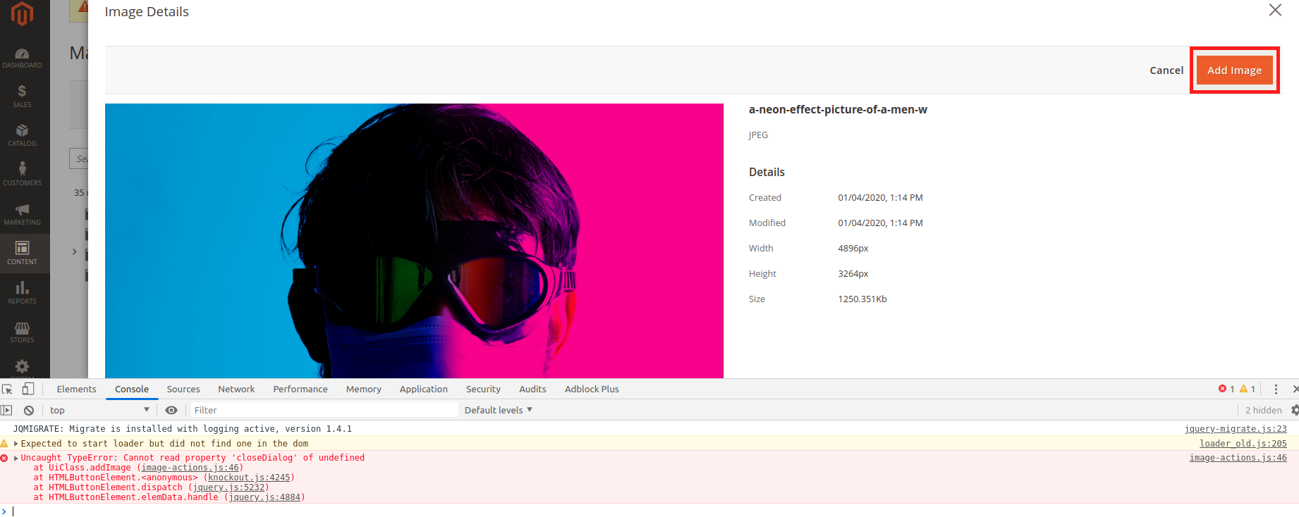 Add Image button is available in Standalone Media Gallery · Issue #1103 ...