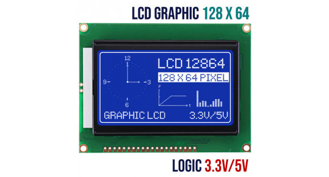 GitHub - microrobotics/12864-WB-5V: Graphic Display 12864 White on Blue ...