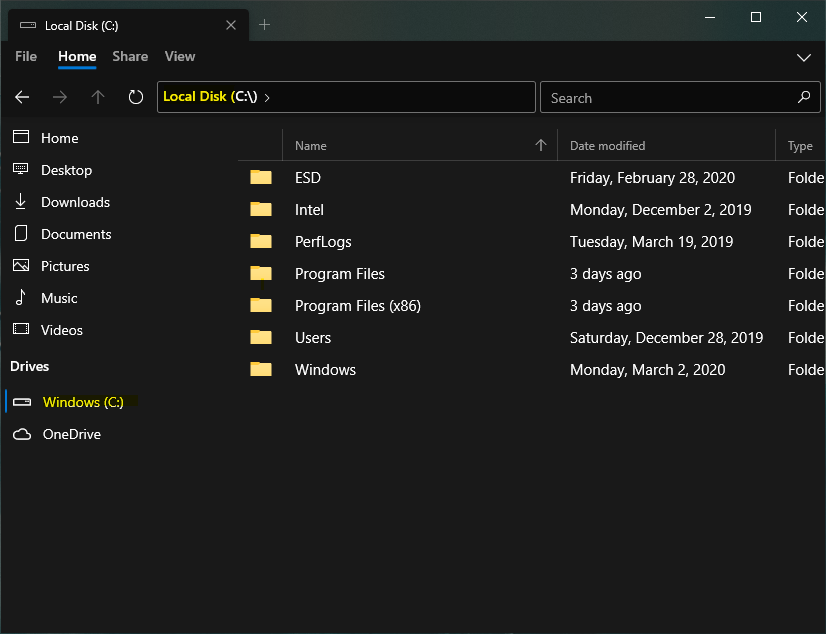 mismatched drive names - files uwp issue