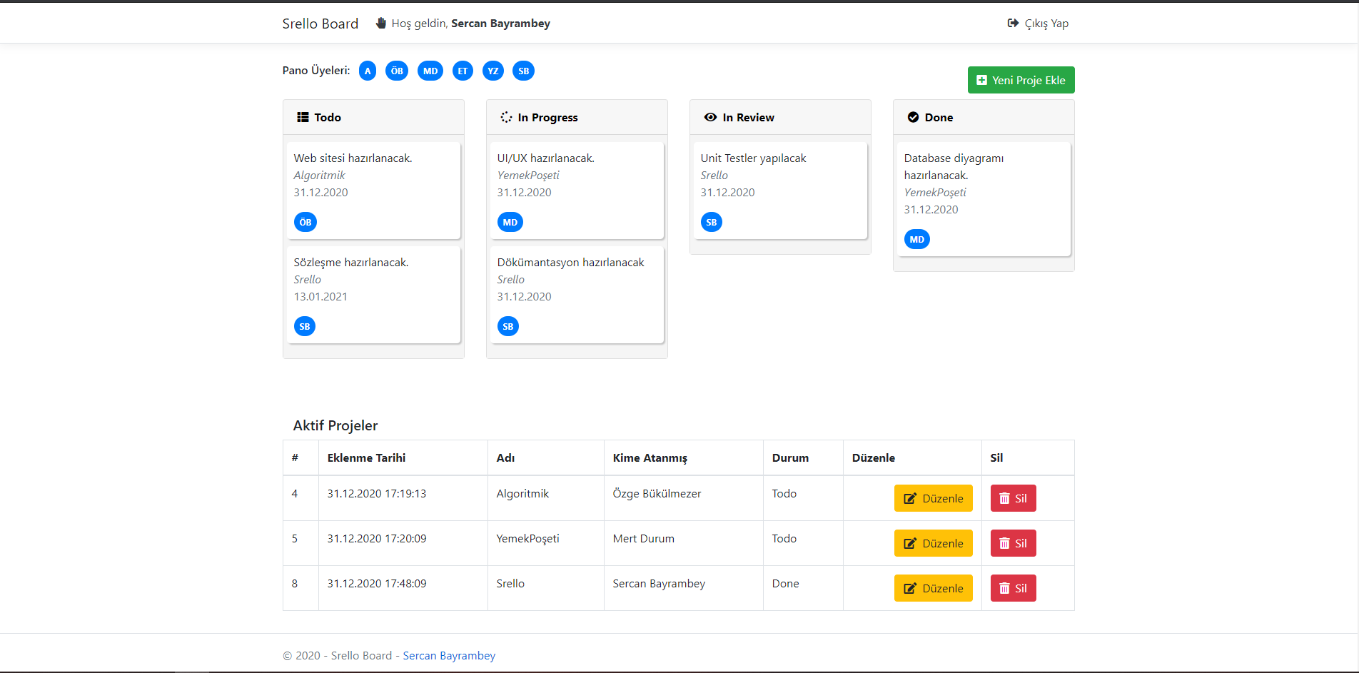 GitHub - sercanbayrambey/ScrumTaskBoardXP: Yazılım Sınama Dersi final ...