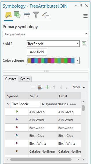 image of symbology pane