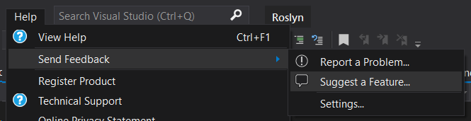 Let VS .NET and VS Code users Vote! · Issue #33477 · dotnet/roslyn · GitHub