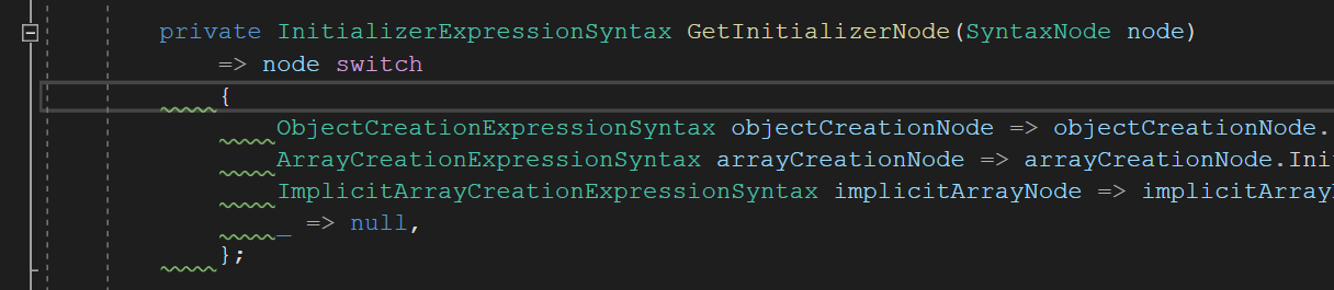 Switch expressoins are marked as having formatting problems. · Issue ...
