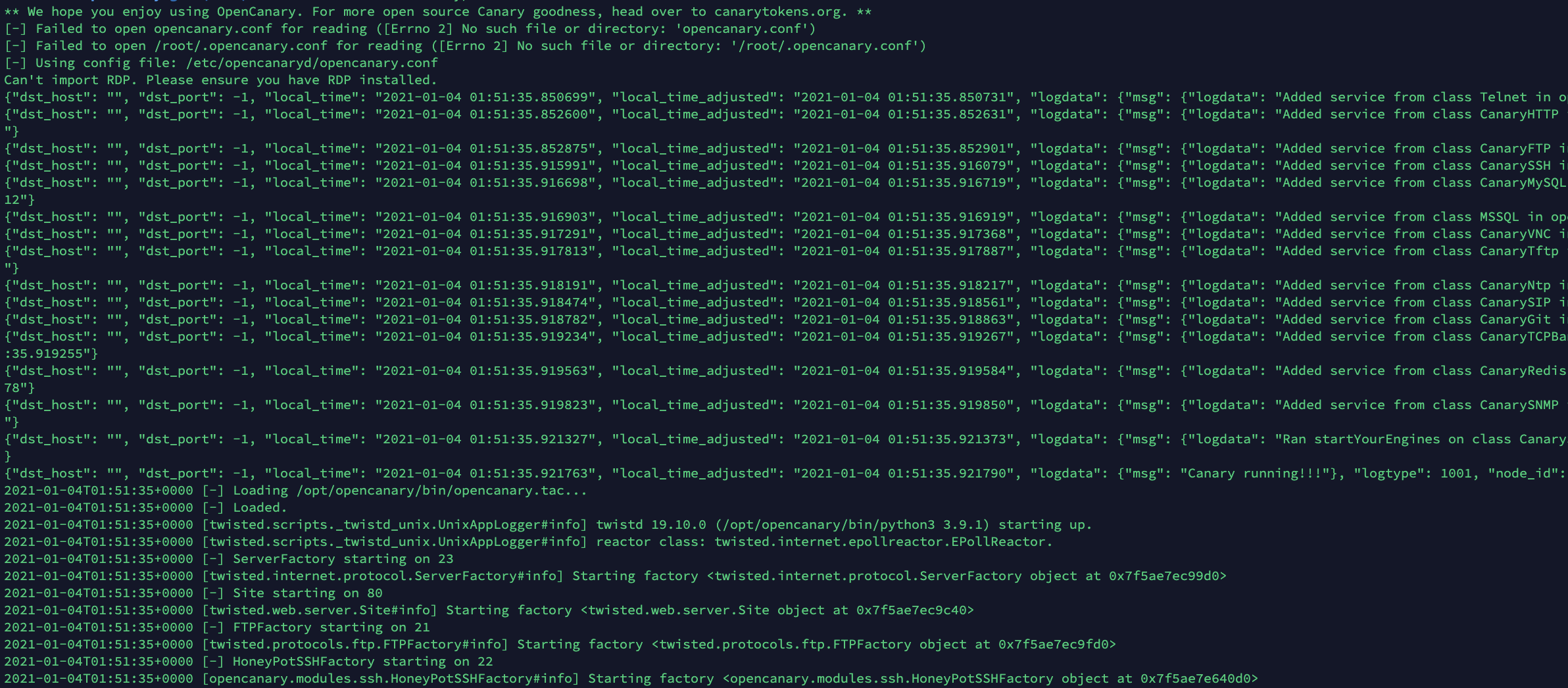 GitHub - aperim/docker-opencanary: OpenCanary is a daemon that runs ...