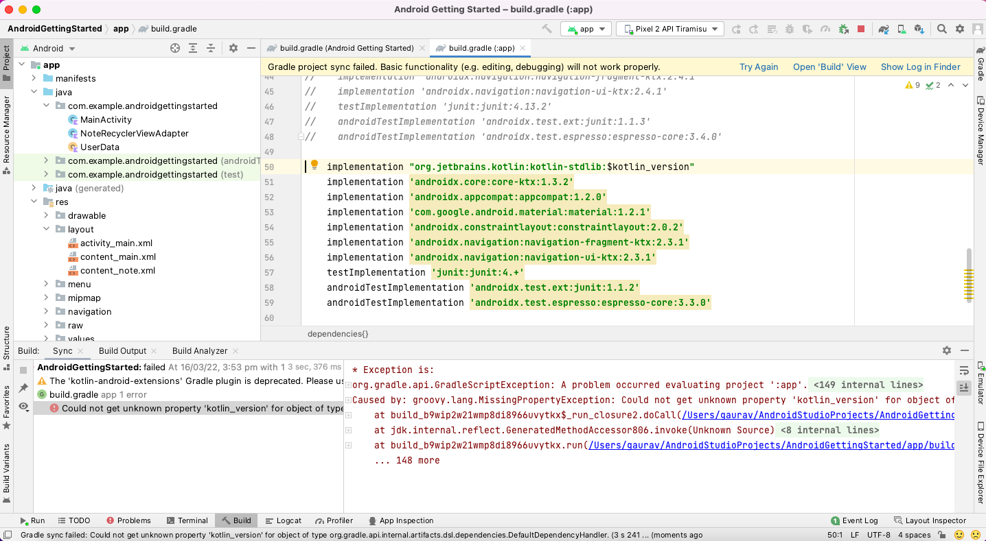 Error with "Verify with build dependencies" in Module 1 · Issue #14 ...
