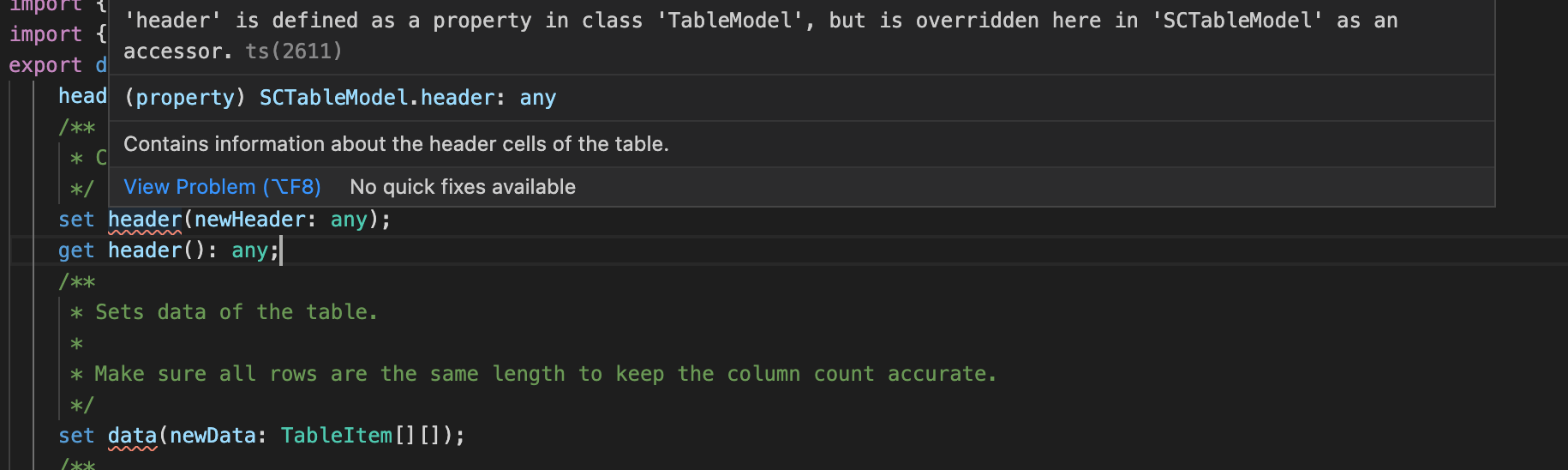 [toolkit] Angular package is throwing compilation error due to