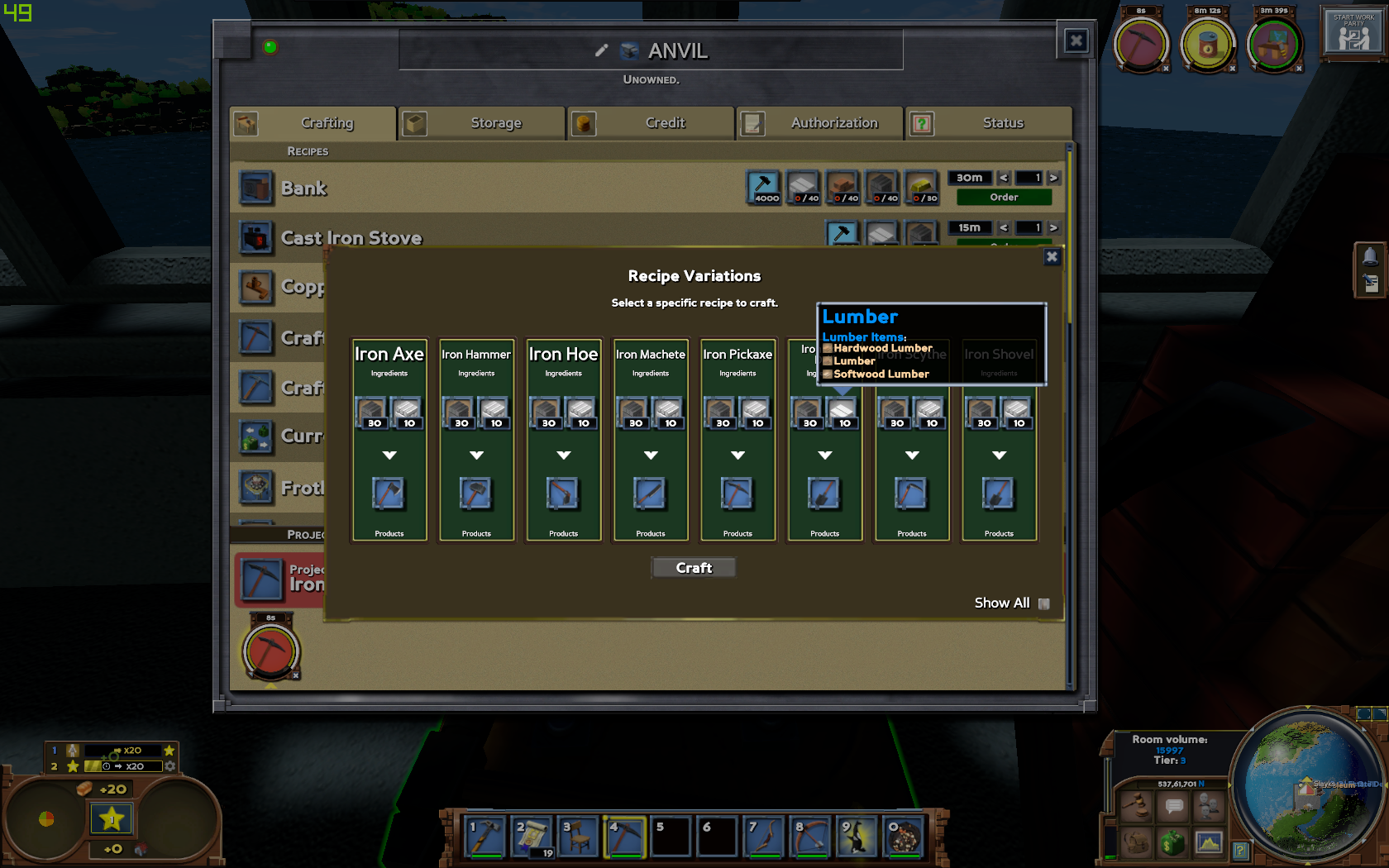 [0.9.0 staging1290] Iron Rock Drill recipe seems wrong. · Issue 14073