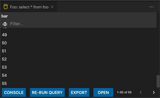 Pagination is not working on query results · Issue #694 · mtxr/vscode ...