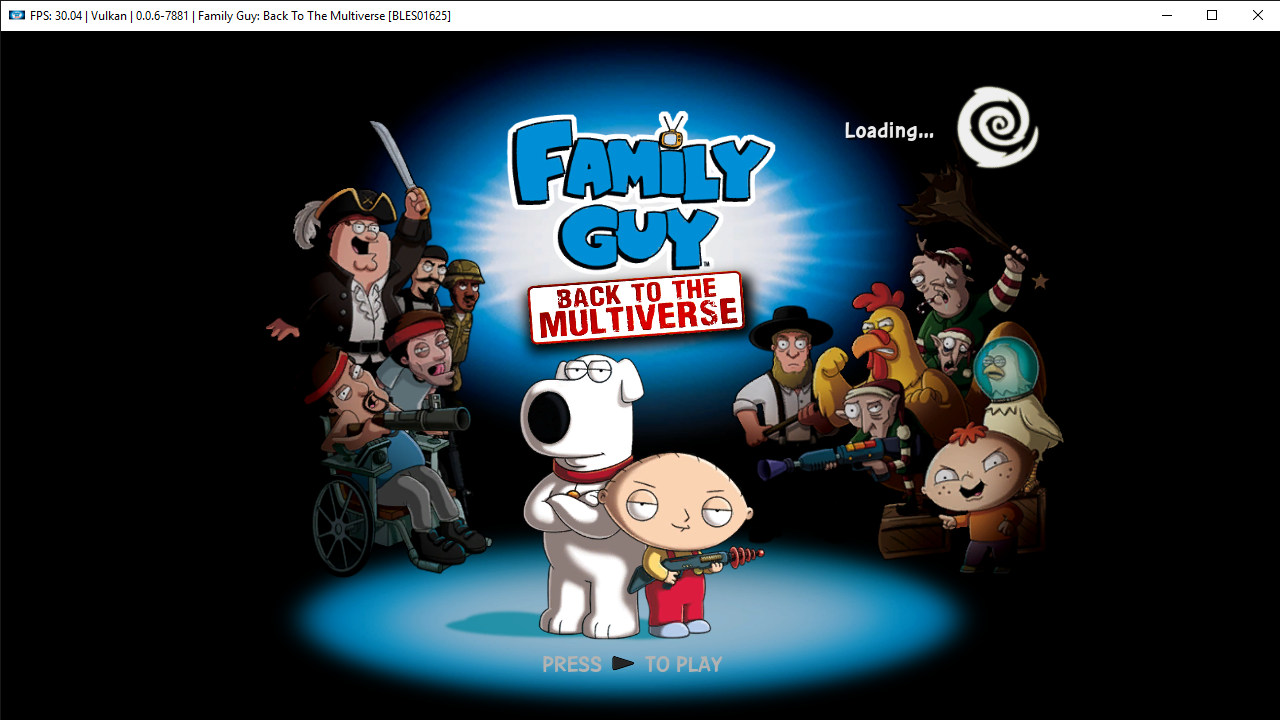 FPS_ 29 96 _ Vulkan _ 0 0 6-7881 _ Family Guy_ Back To The Multiverse  BLES01625  18_03_2019 4_12_02 PM