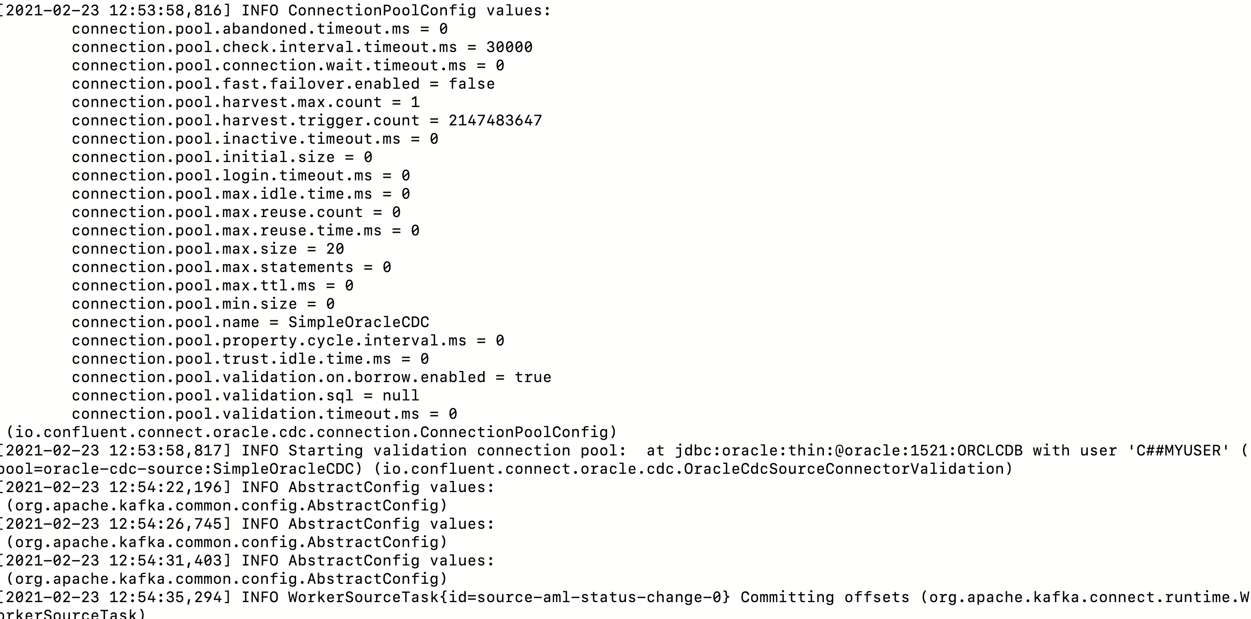 Timeout when creating Oracle CDC Connector · Issue 7104 · confluentinc