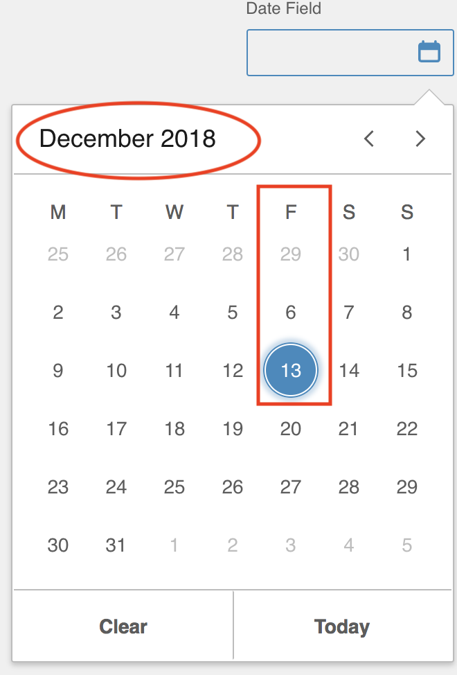 DatePicker Ability to set first day of week in date picker configuration · Issue 1179 · infor