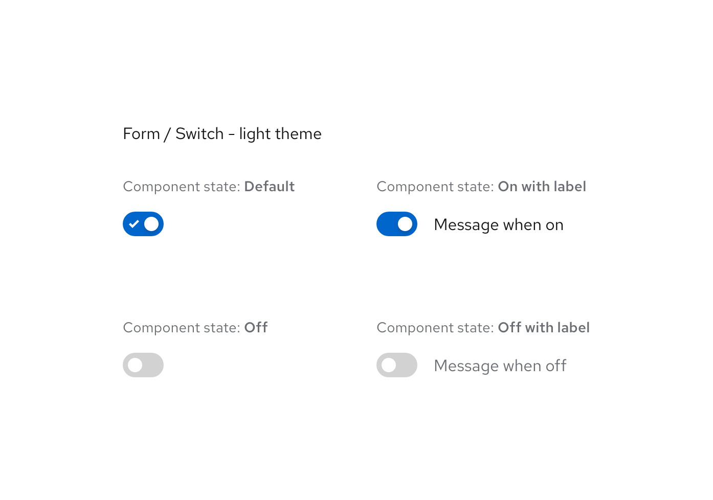 Form - Switch - light theme