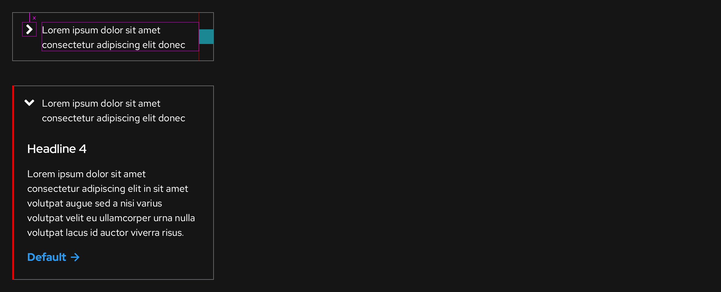 Disclosure, dark theme (mobile, portrait)