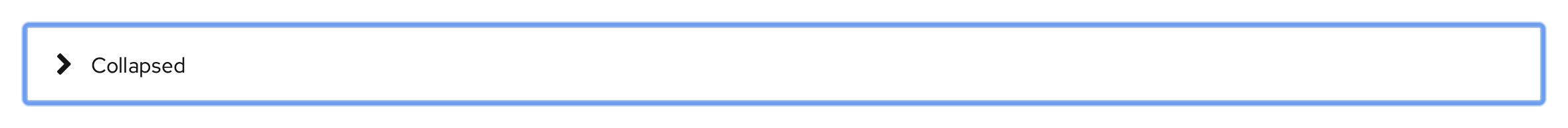 Disclosure, light theme, focus