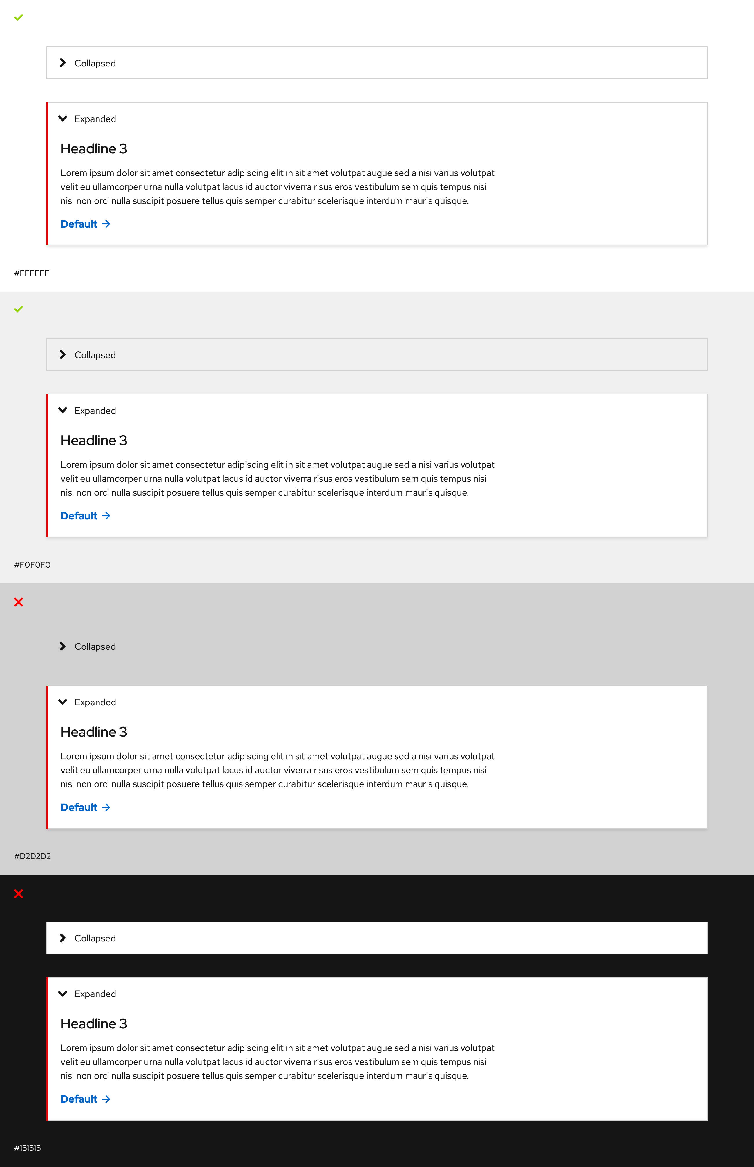 Disclosure, light theme, bad BGs