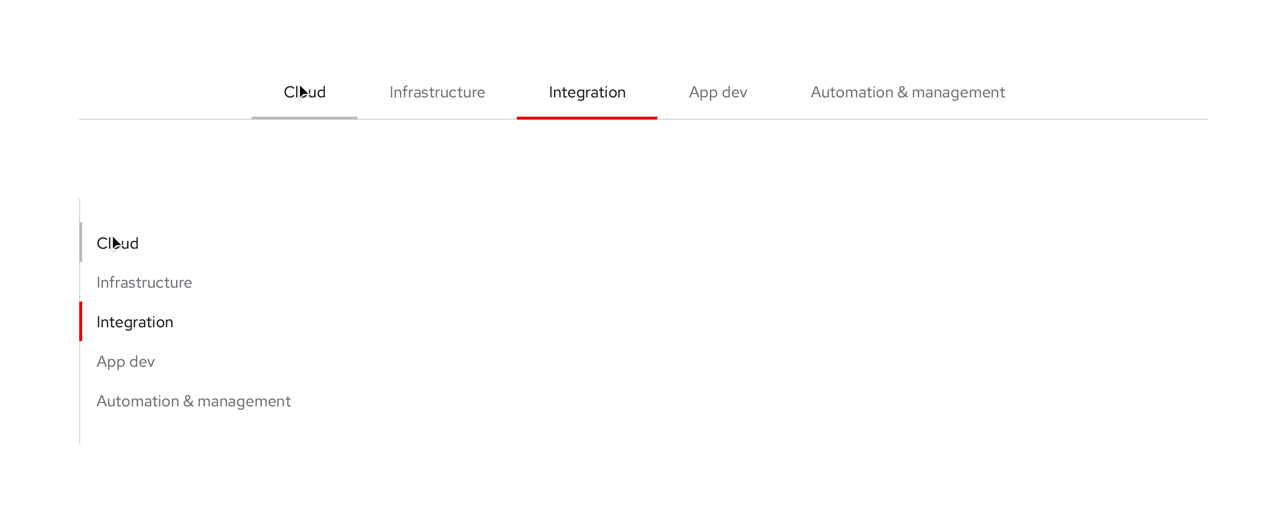 IX - Primary, Open, Wind variant, light theme, hover