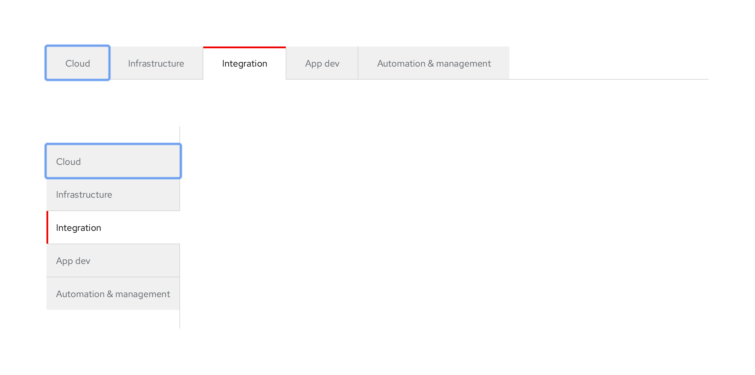 IX - Secondary, Box, Earth variant, light theme, focus