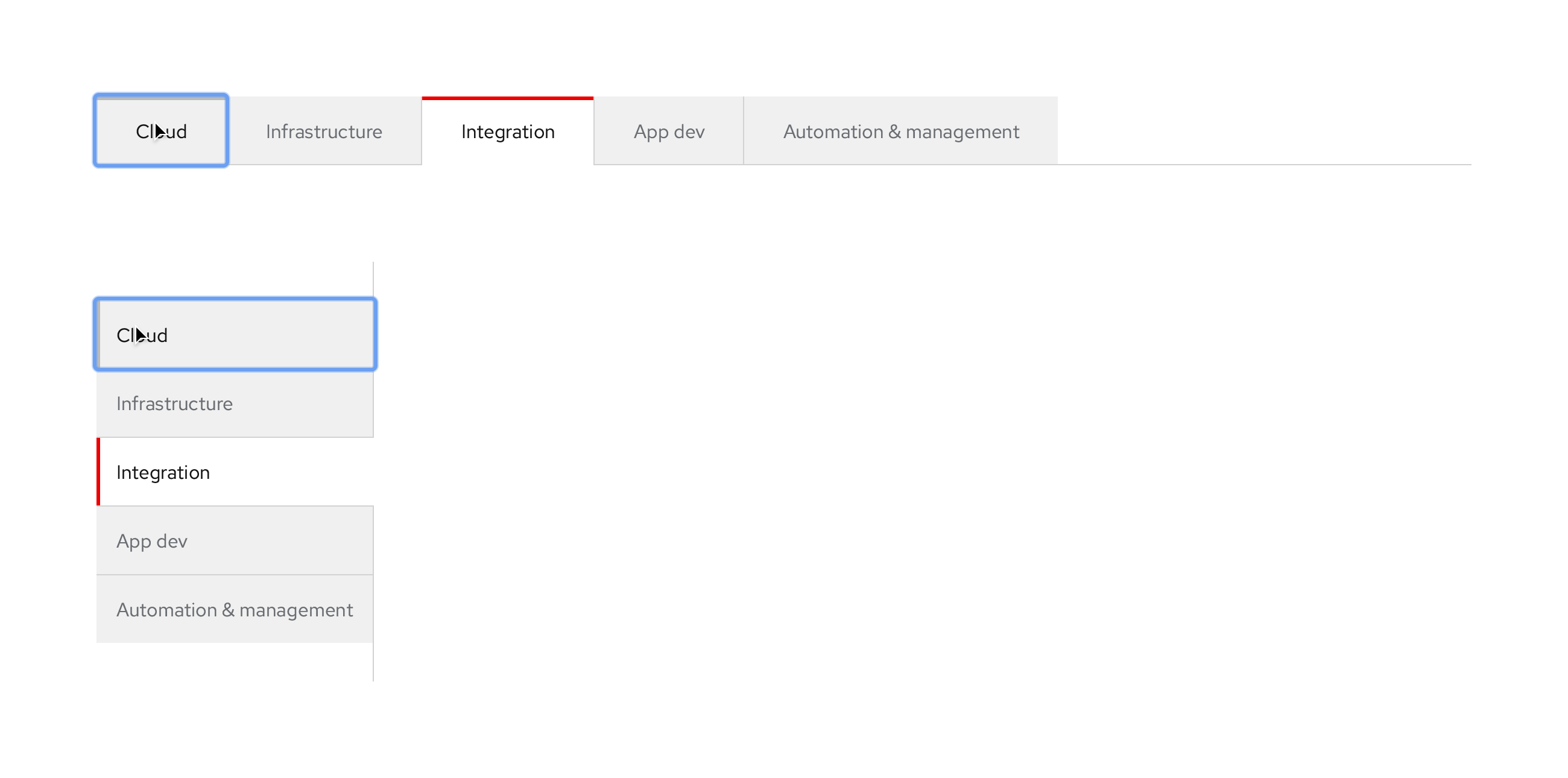 IX - Secondary, Box, Earth variant, light theme, active pressed