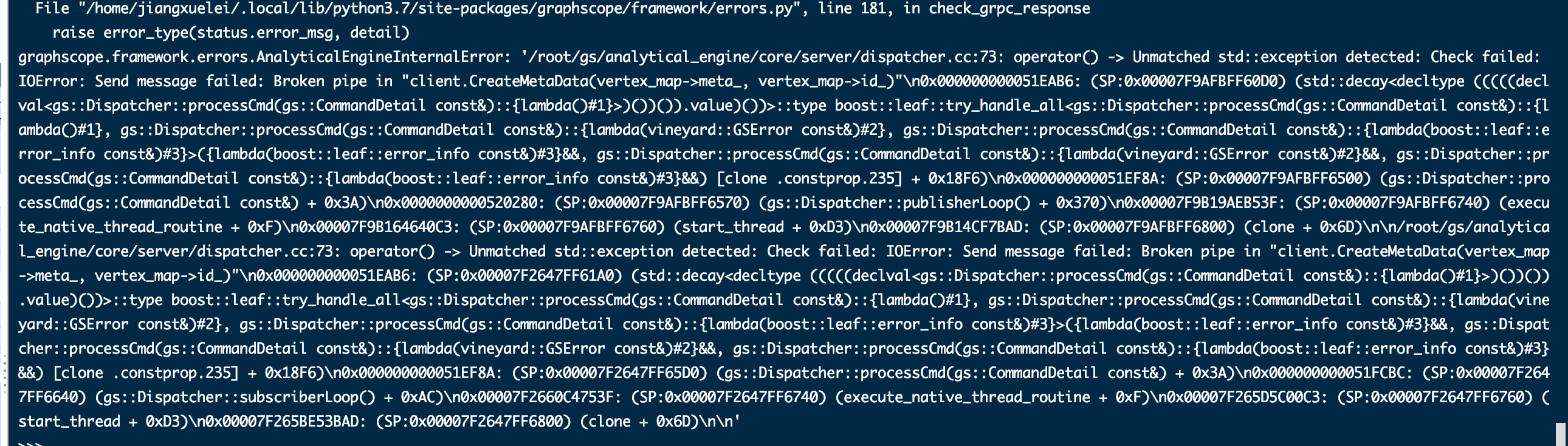 "session.g()" filed · Issue #642 · alibaba/GraphScope · GitHub