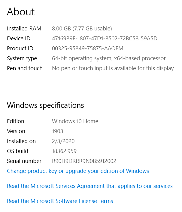 OS Build