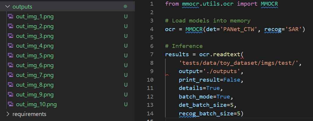 Bug. The output of ocr.readtext is not equal to the number of images ...