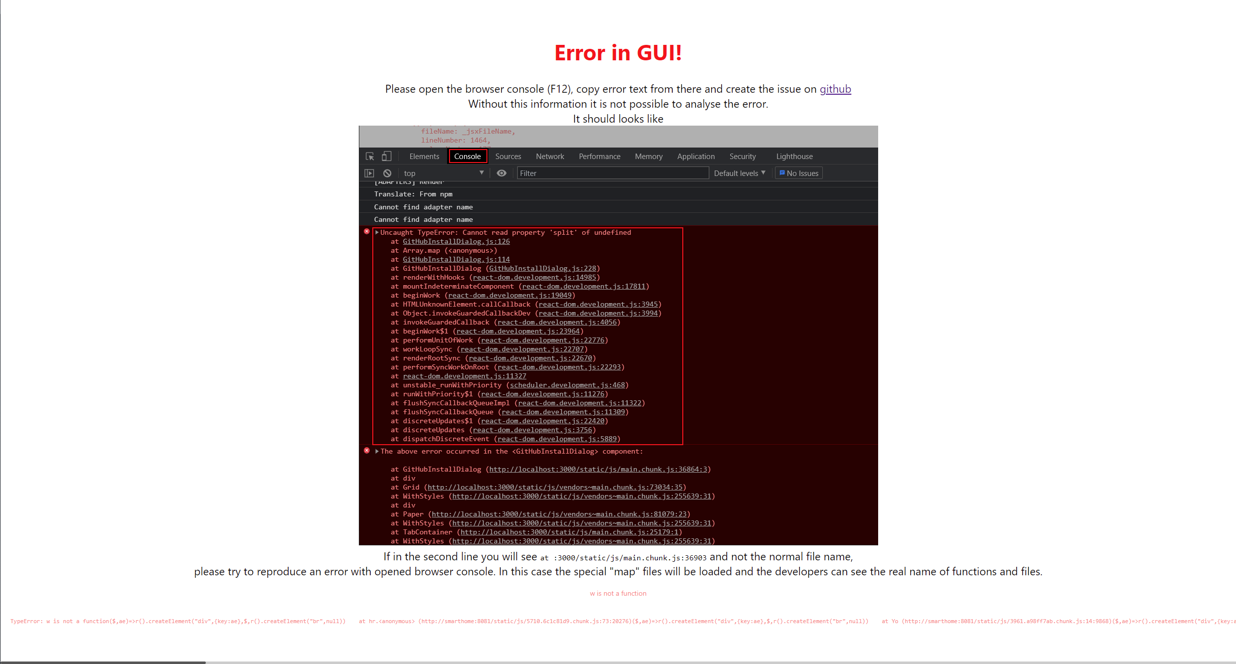 Error in GUI! · Issue #1575 · ioBroker/ioBroker.admin · GitHub