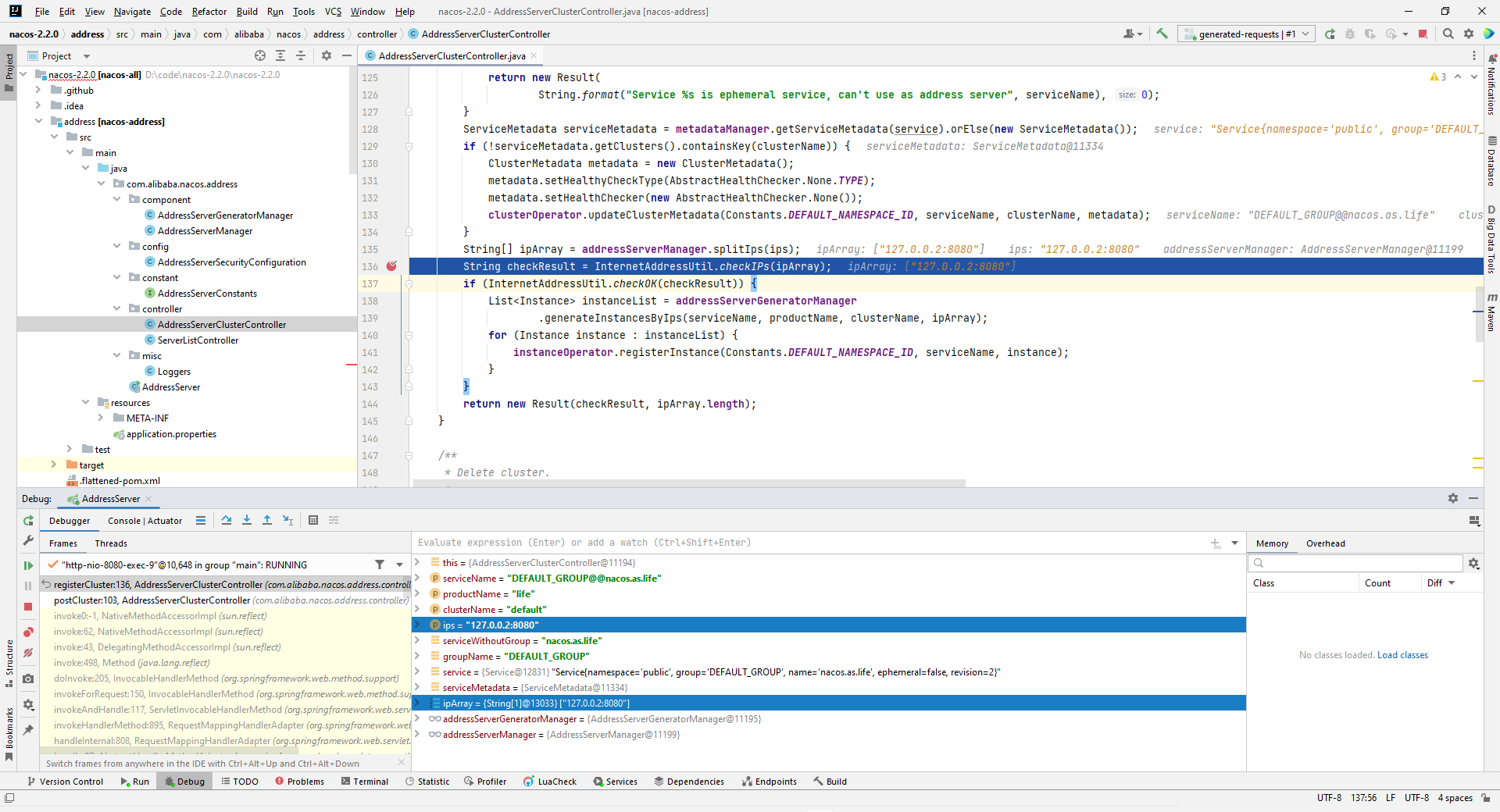 Bug report nacos address server http issue 9722