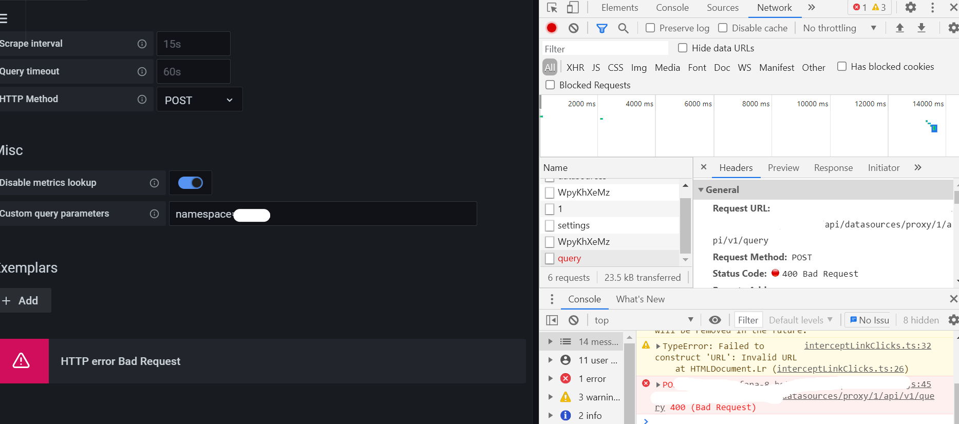 Bad gateway error when Post request to Thanos api from grafana · Issue ...