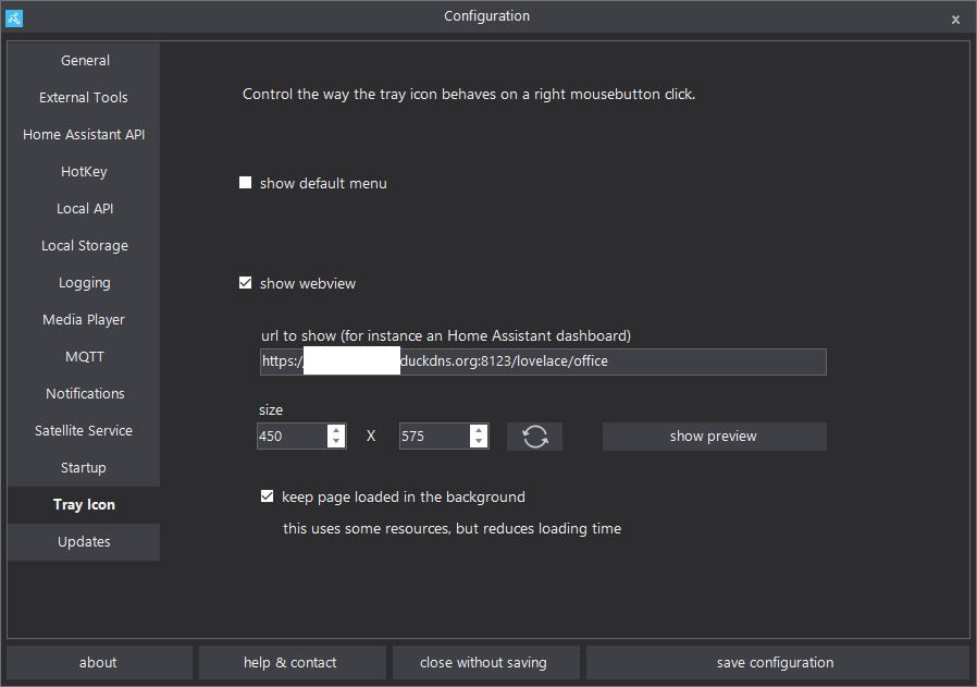 Bug: WebView Preview does not update preview size when "keep page ...