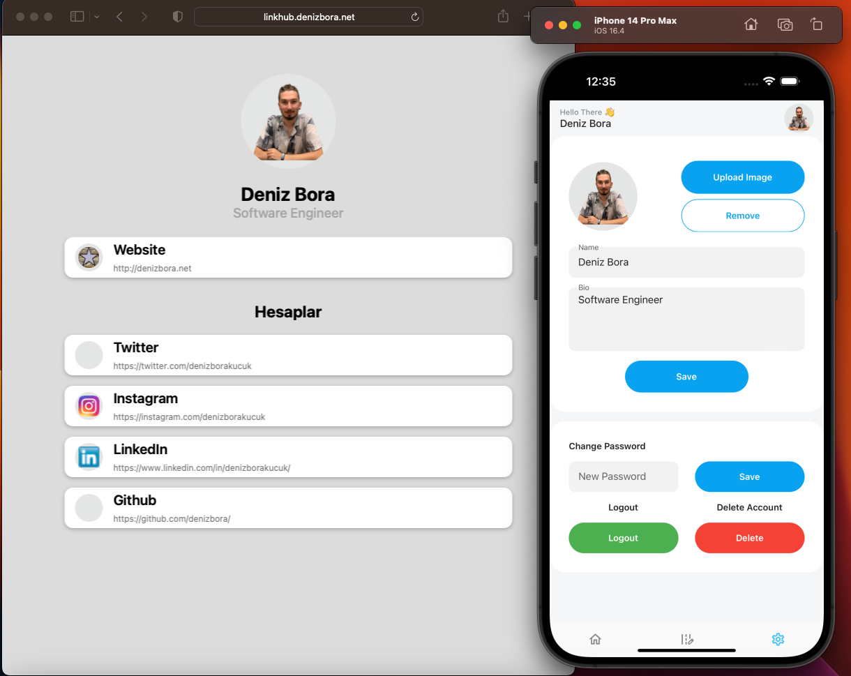 GitHub - denizbora/LinkHub: All your links, one convenient hub
