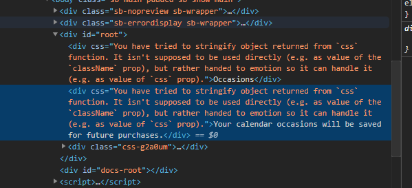 Emotion CSS stringify errors after upgrading to 6.1.5 · Issue #13253 ...