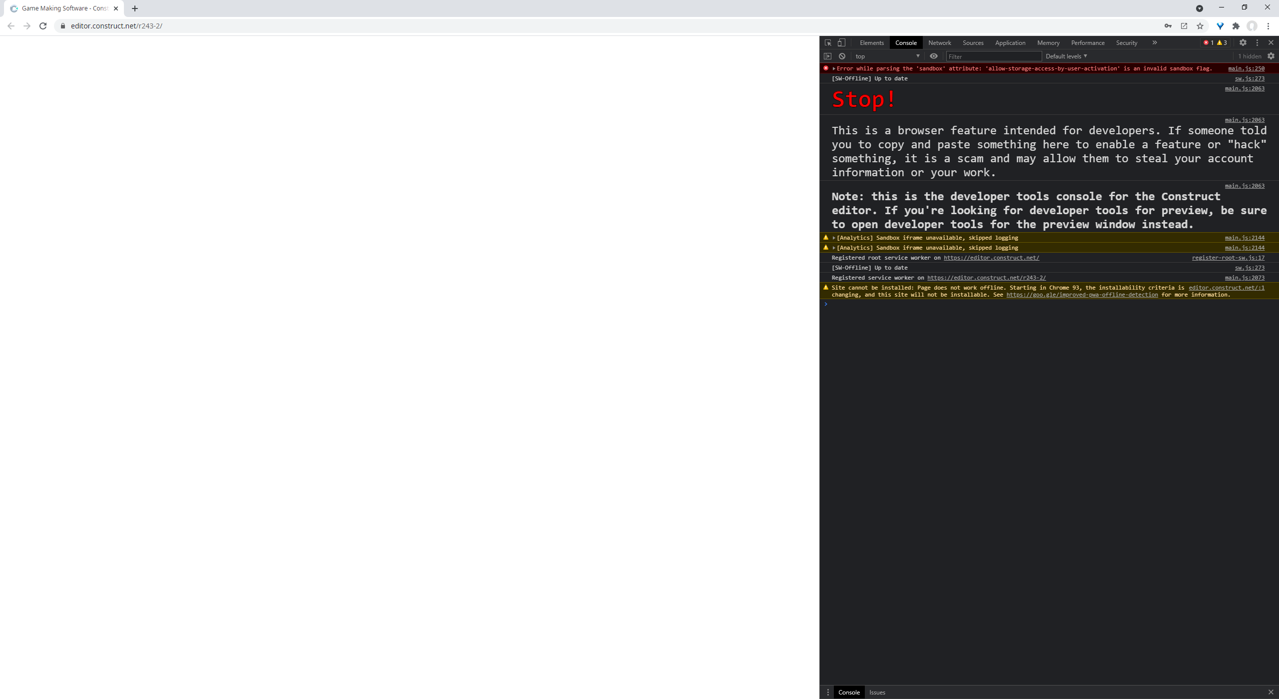 Open C3 show nothing, and can't open any project. · Issue #4730 ...