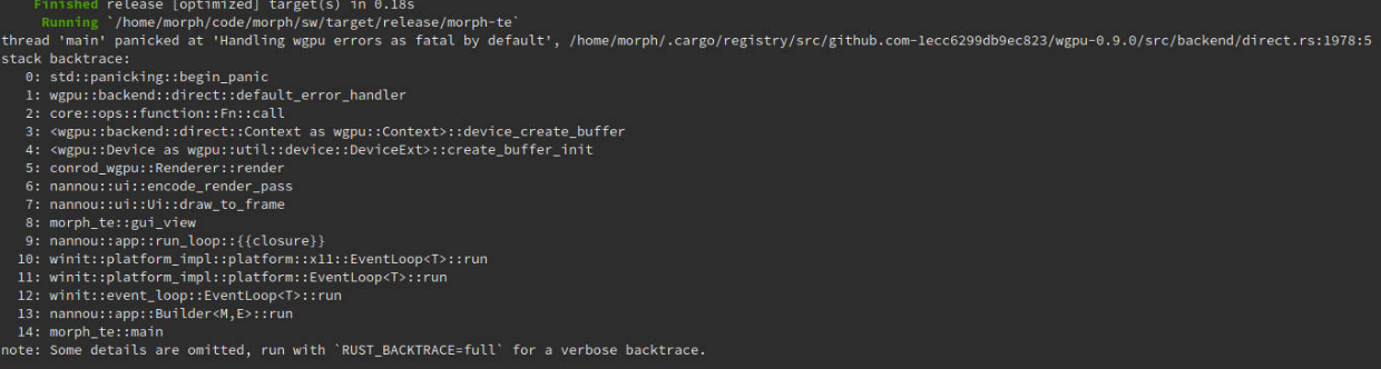 Occasional crash on latest version of `nannou` - wgpu error · Issue ...