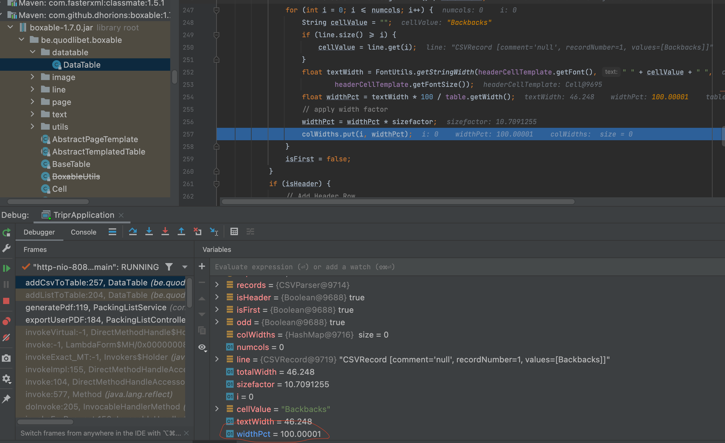 Column width incorrectly calculated · Issue #259 · dhorions/boxable ...