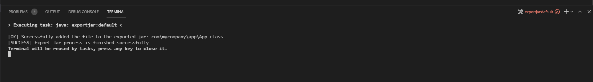 Export jar task finishes with error · Issue #516 · microsoft/vscode ...
