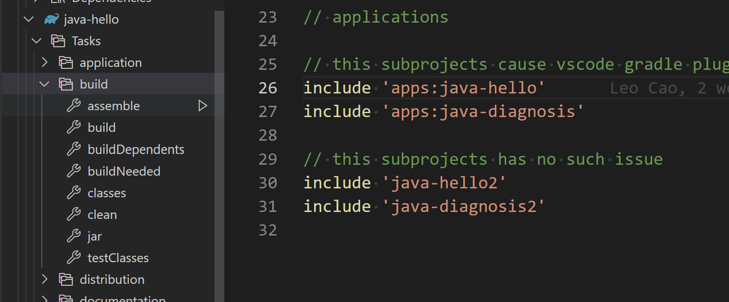 VS Code Gradle Extension Duplicates and Repeats Tasks · Issue 1194