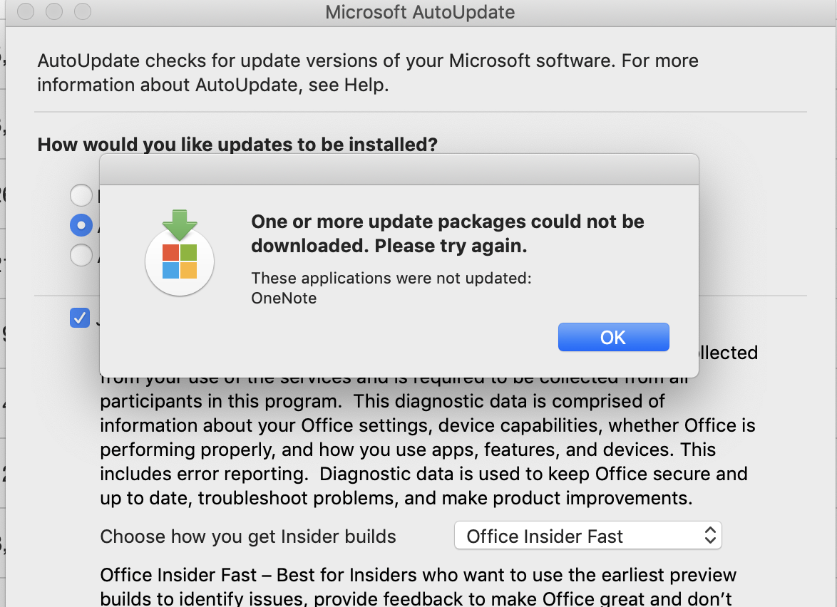 microsoft office 206 for mac, there were errors with the installation