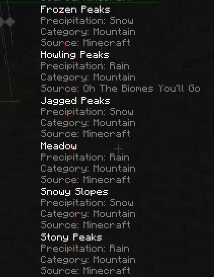 [Bug] [0.4.32] New World won't create Mountain biome · Issue #1564 ...