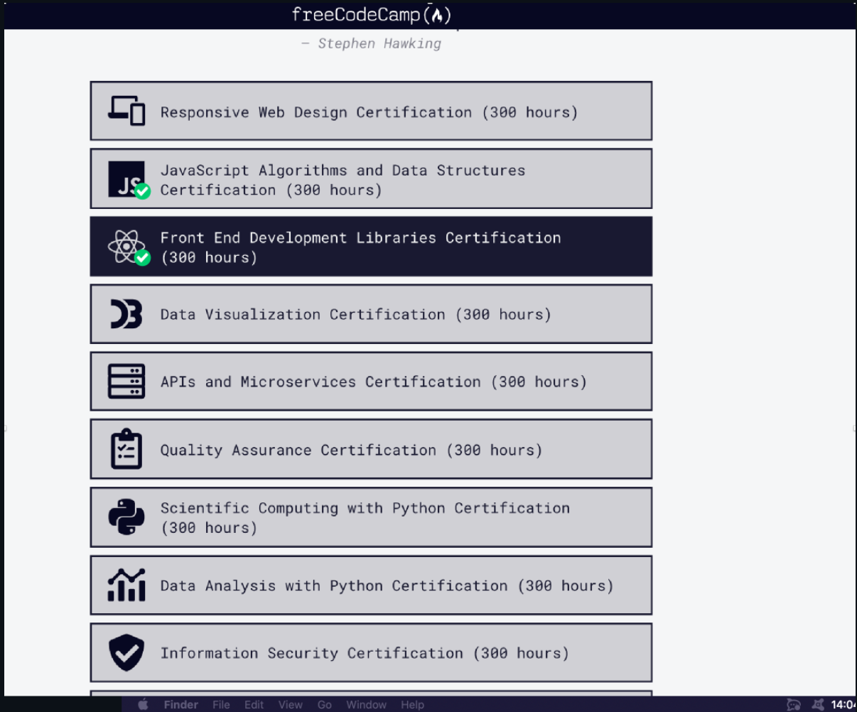 Show indication for completed courses on main courses page · Issue ...