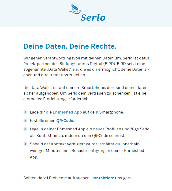 data wallet startseite
