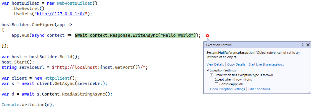 Microsoft.Extensions.Primitives makes Kestrel failing when writing to ...