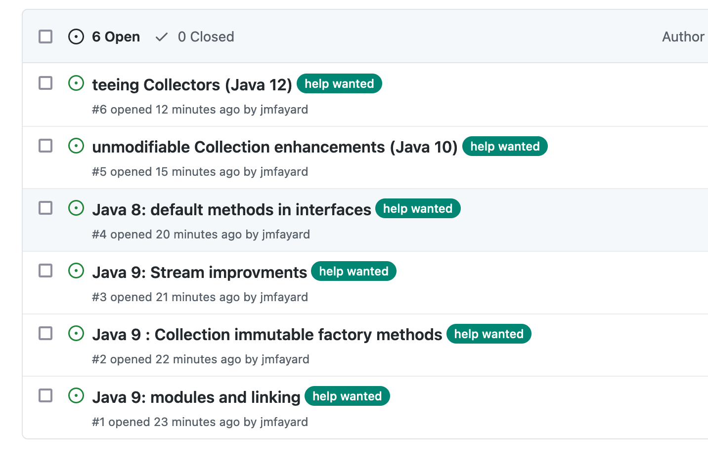 Issues_Β·_jmfayard_java16-playground