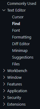 settings headings good
